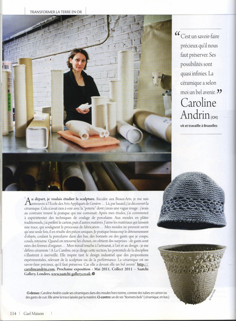 caroline andrin céramiste belgique belge artiste designer suisse artiste artistes potier poterie céramique céramiques